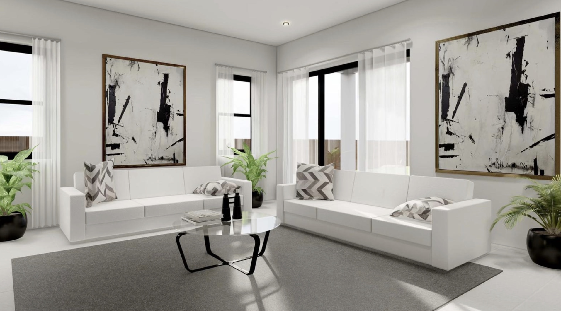 The Victoria light-filled living room