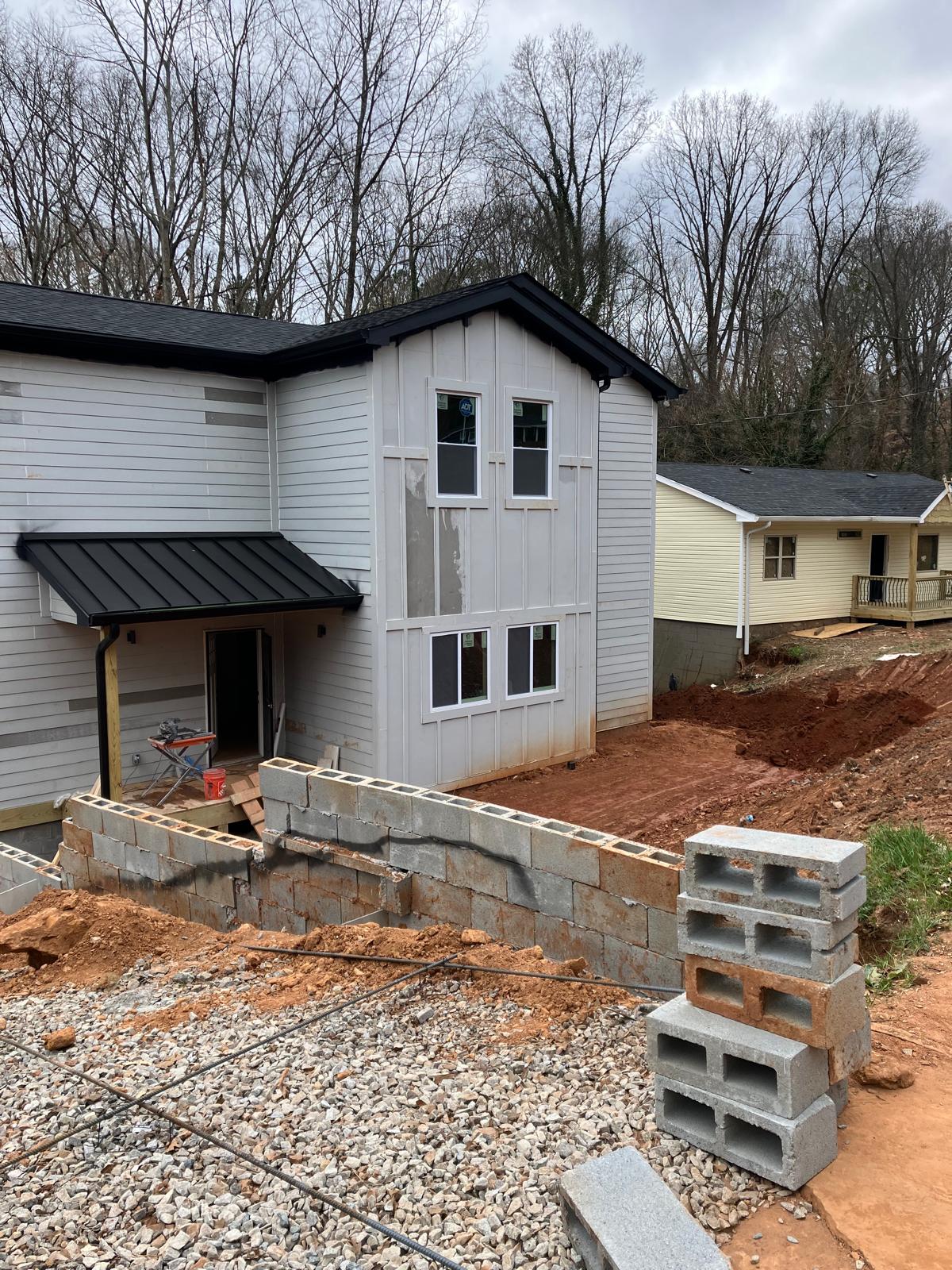 The Lakewood — modern farmhouse under construction