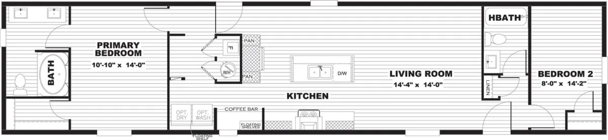 Boujee 56 standard floor plan