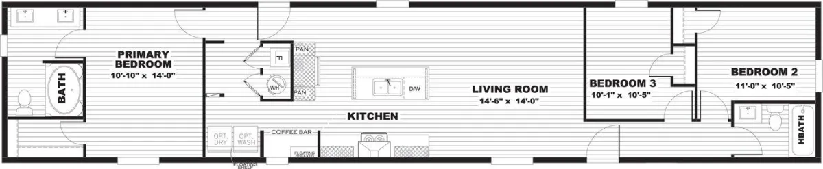 Mariner standard floor plan