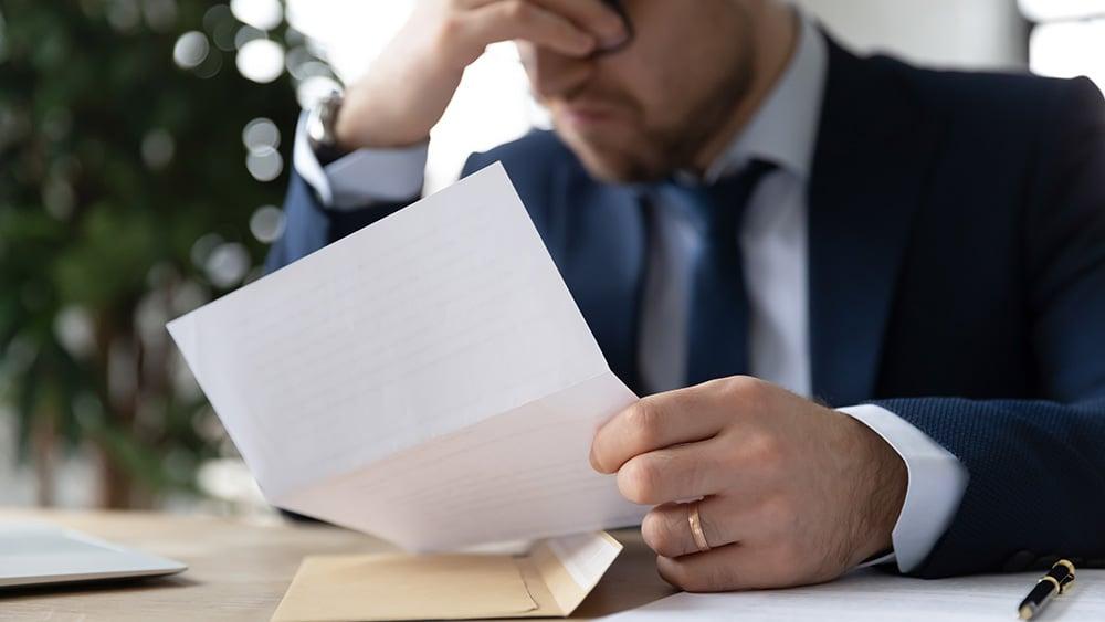 Investor reviewing deals
